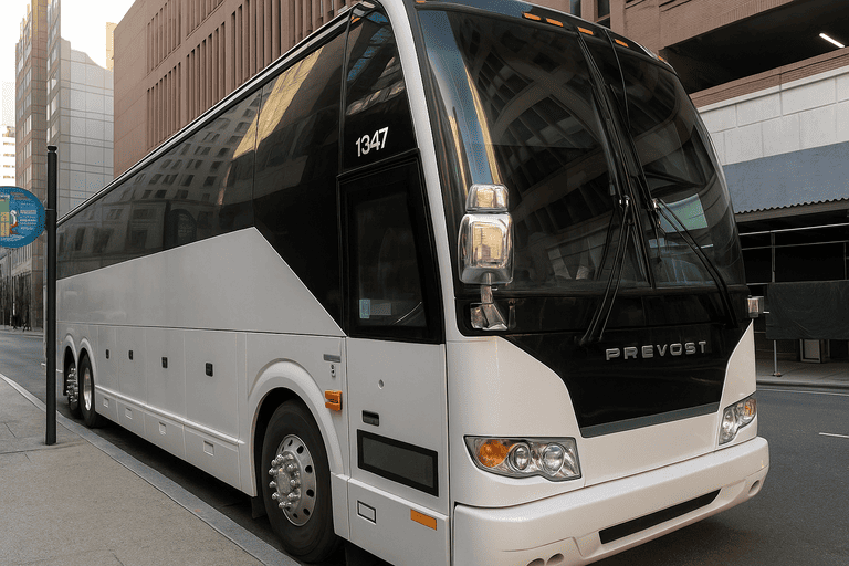 a Charter Bus Rental Schaumburg coach bus